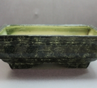 Керамический горшок Бонсай №2 зеленый