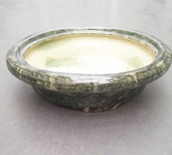Керамический горшок Бонсай №3 зеленый 